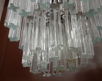 LAMPADARIO VETRO DI MURANO QUADRILOBI  VENINI